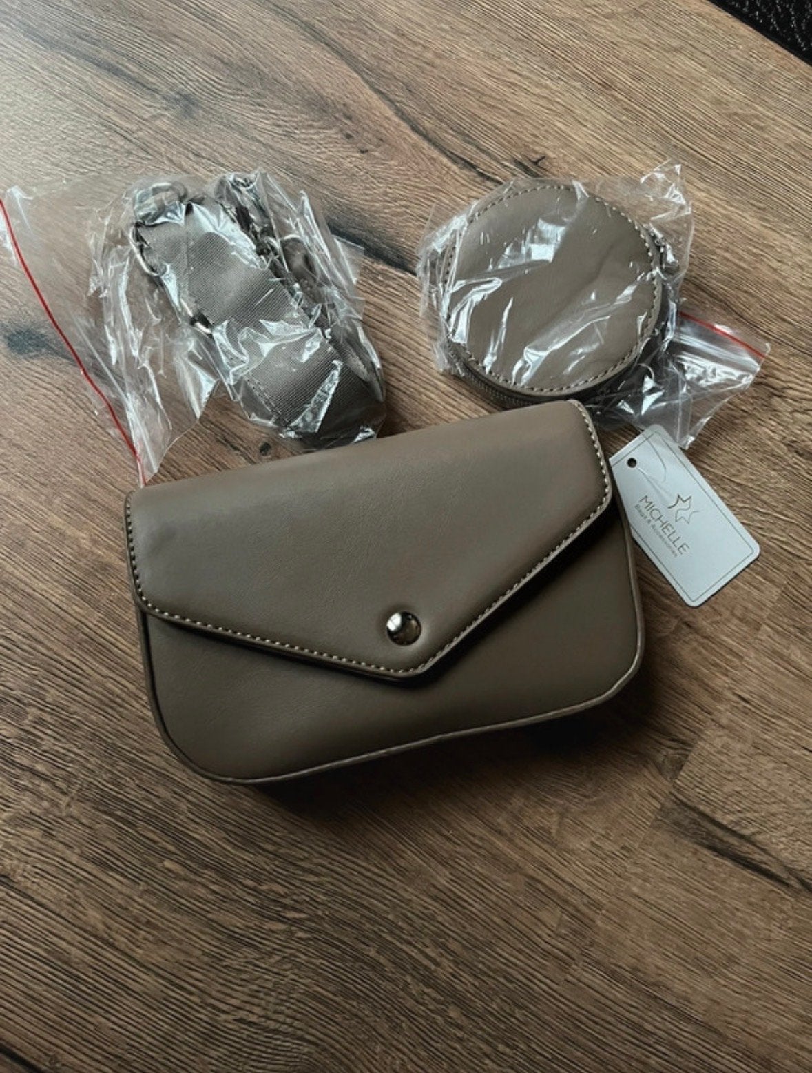 Michelle Crossbody Tas - Nieuw met label, Ophalen of Verzenden, Nieuw, Bruin, Schoudertasje