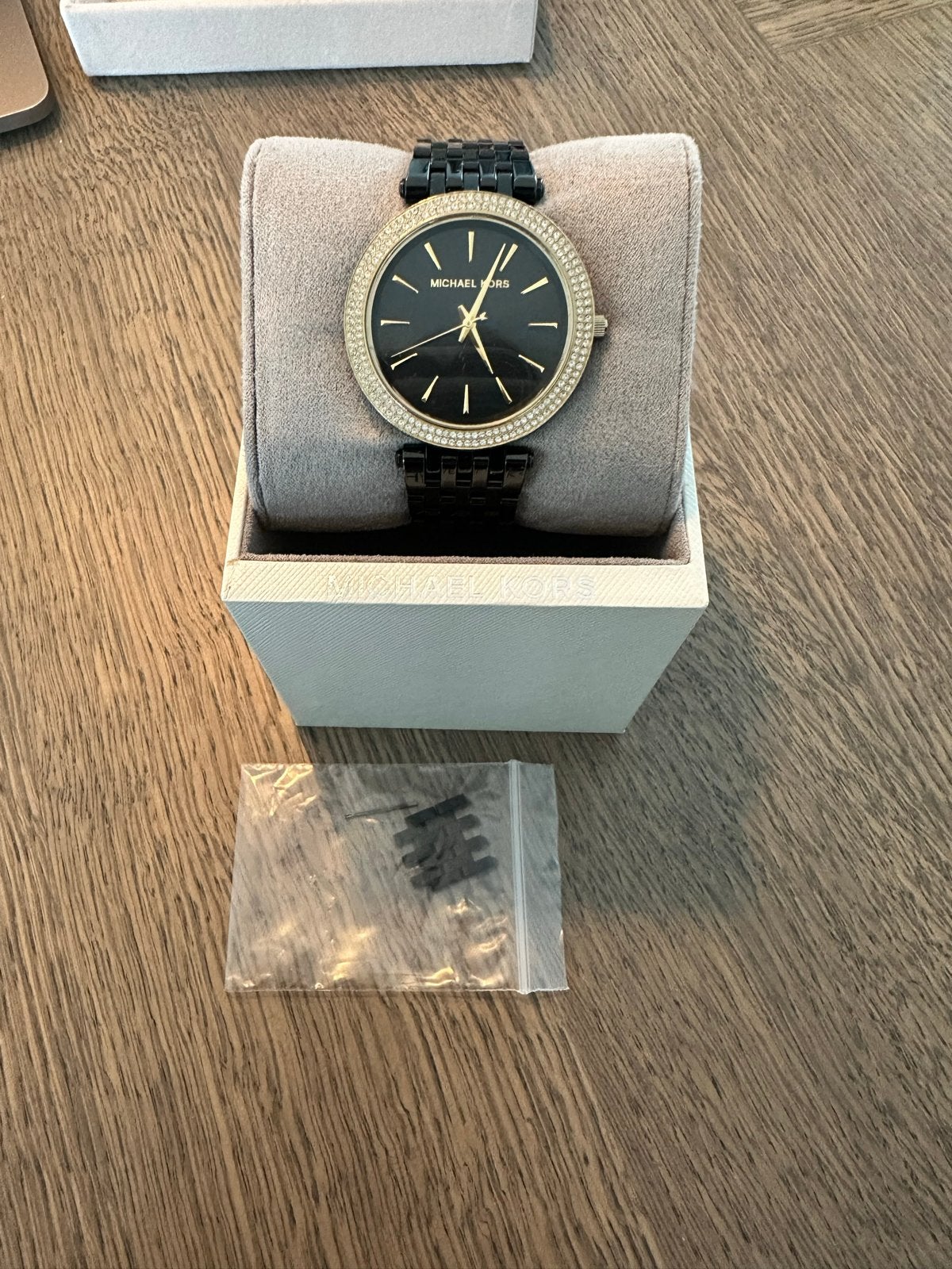 Michael Kors Dames Horloge MK-3322 met Strass, Overige merken, Staal, Polshorloge, Ophalen of Verzenden
