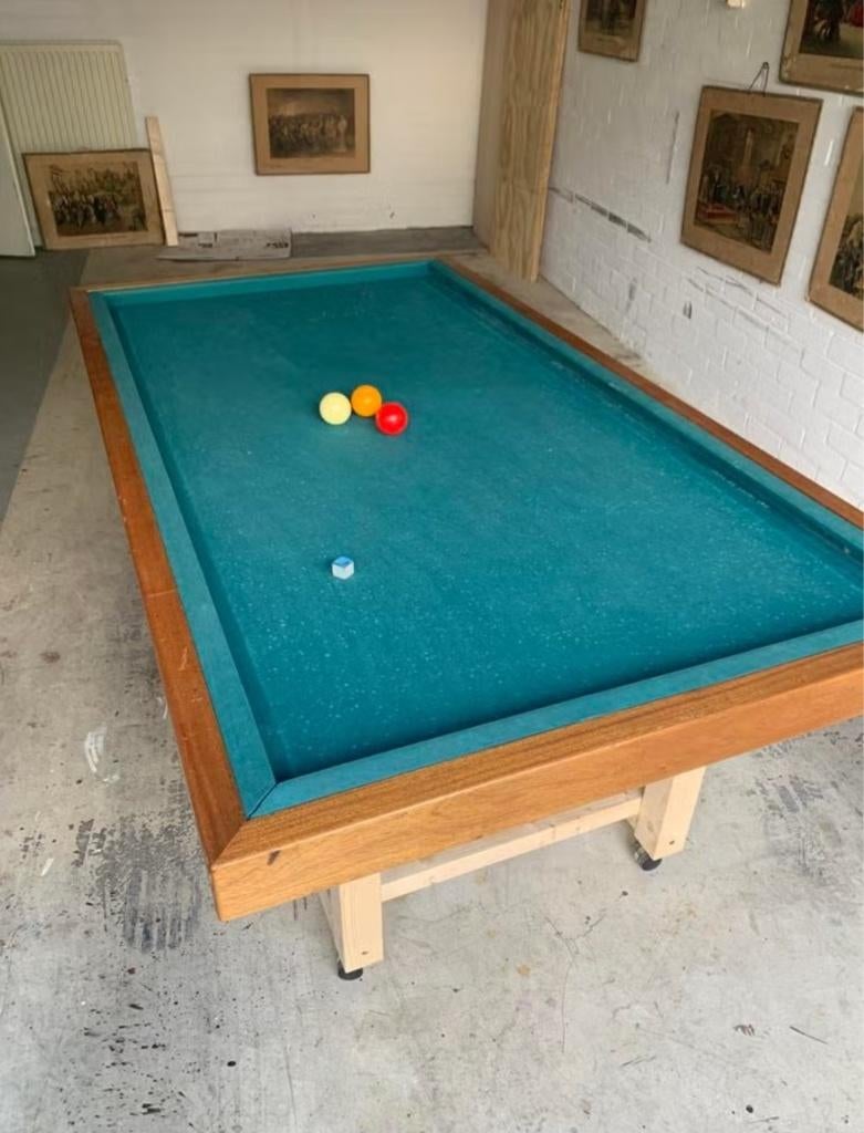 Tafelbiljart, Ophalen, Gebruikt, Biljarttafel