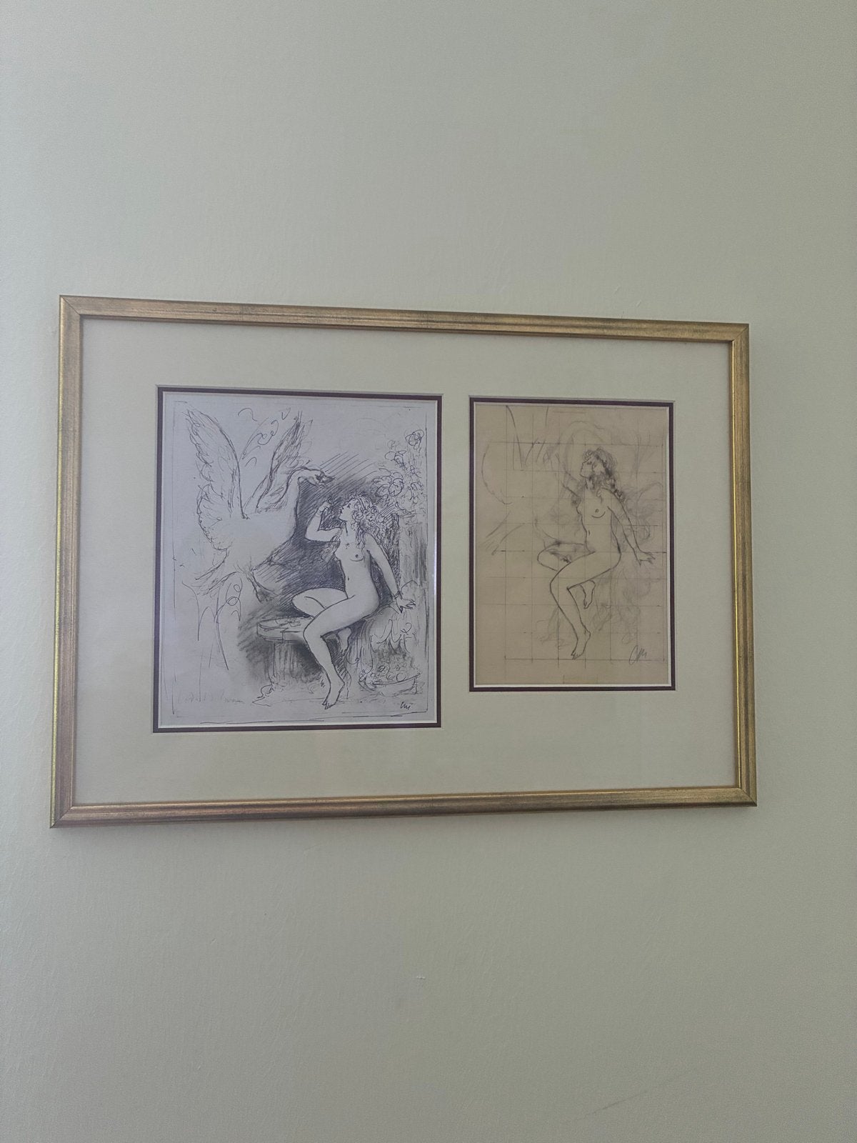 cornelis le mair, Ophalen of Verzenden, Tekening, Potloodtekening, Ingelijst