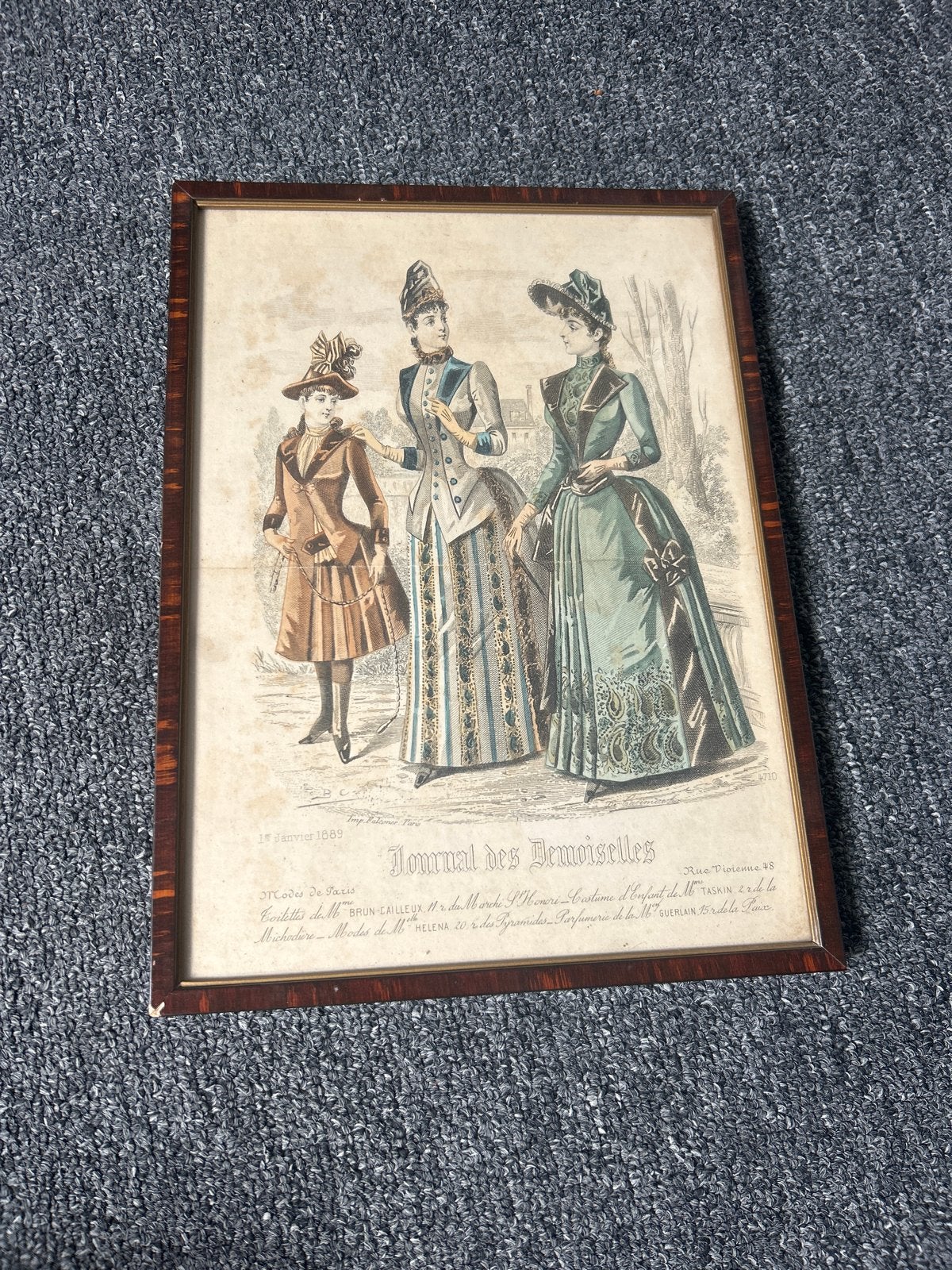 Journal des Demoiselles - Modeprent 1 januari 1889, Boeken, Ophalen of Verzenden, Gelezen, Damesbladen