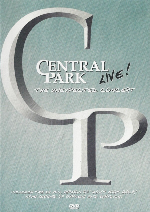 Central Park GER Live ! The Unexp. Concert symfo/progressive, Alle leeftijden, Ophalen of Verzenden, Zo goed als nieuw, Muziekvideo's