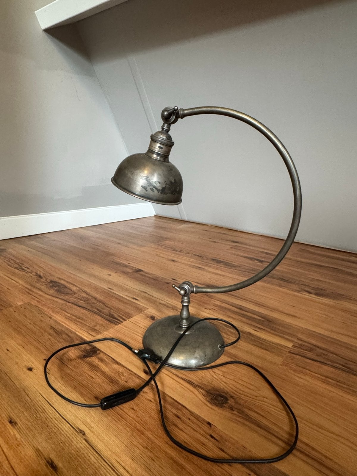 Vintage Bureaulamp/Leeslamp - Industriële Stijl, Ophalen of Verzenden