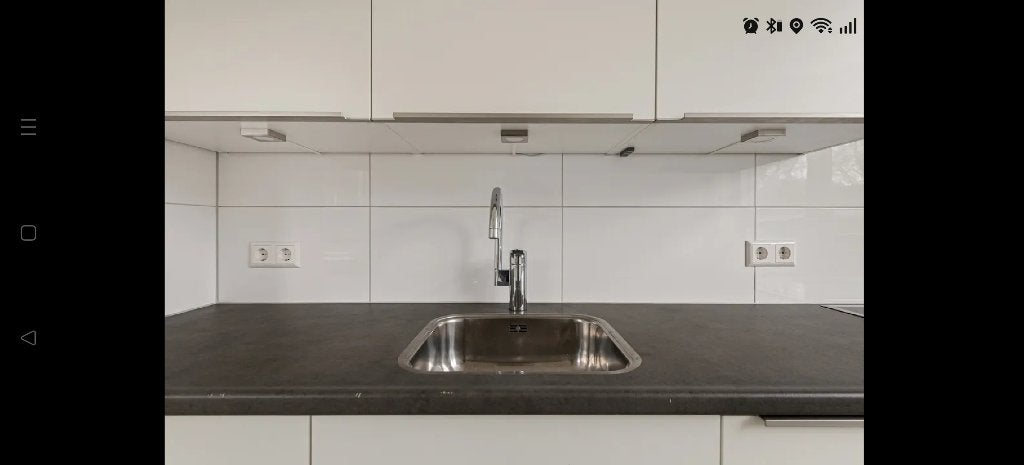Keukenblok exclusief apparatuur, Ophalen, Gebruikt, Wit, Enkelwandige keuken