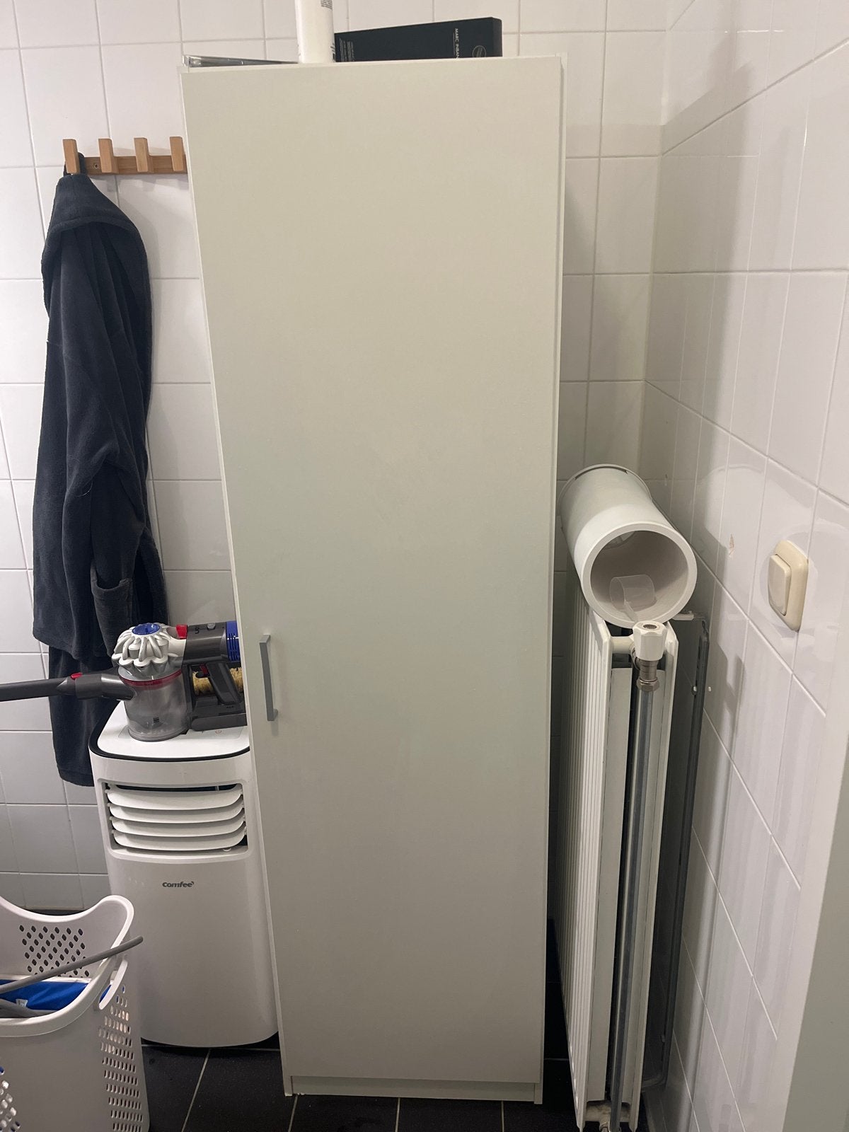 Witte kast met legplanken - 175x50x50cm, Huis en Inrichting, Ophalen, Gebruikt