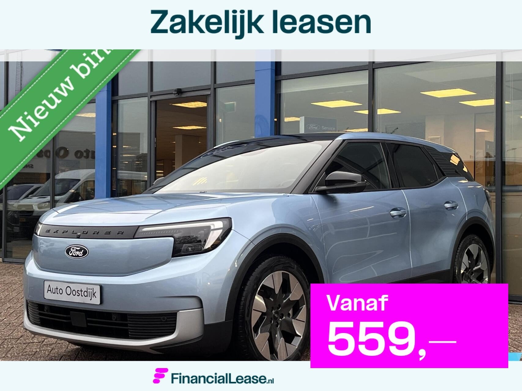 Ford Explorer Premium Extended Range AWD 79 kWh 341PK Panoda, Automaat, Dealer onderhouden, Gebruikt, Zwart