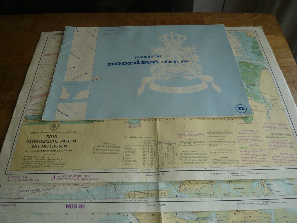 maritieme kaarten en stroomatlas, Ophalen of Verzenden, Gebruikt, Kaart, Foto of Prent