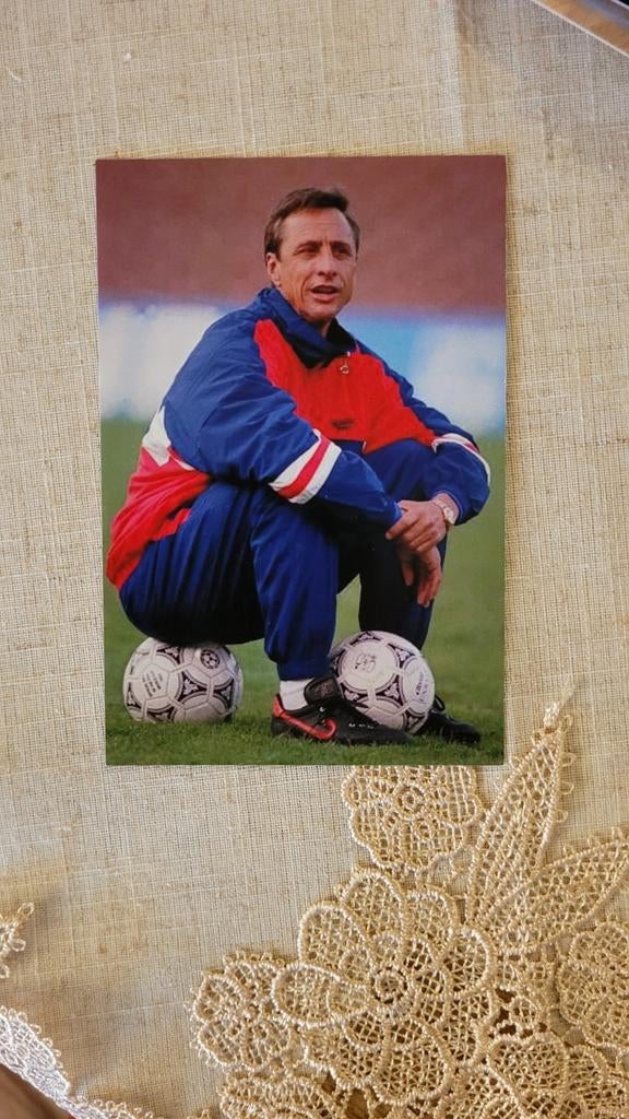 Johan Cruyff fotokaart, Ophalen of Verzenden, Zo goed als nieuw, Ajax, Spelerskaart