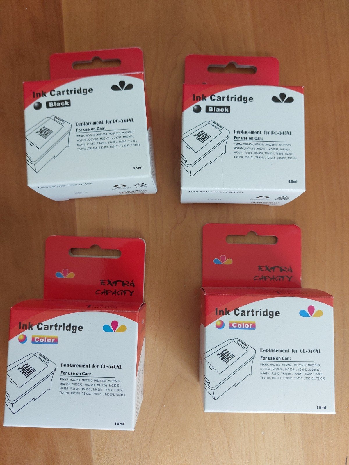 4 Inkt cartridges voor Canon Pixma (niet origineel), Ophalen of Verzenden, Nieuw, Cartridge, Huismerk