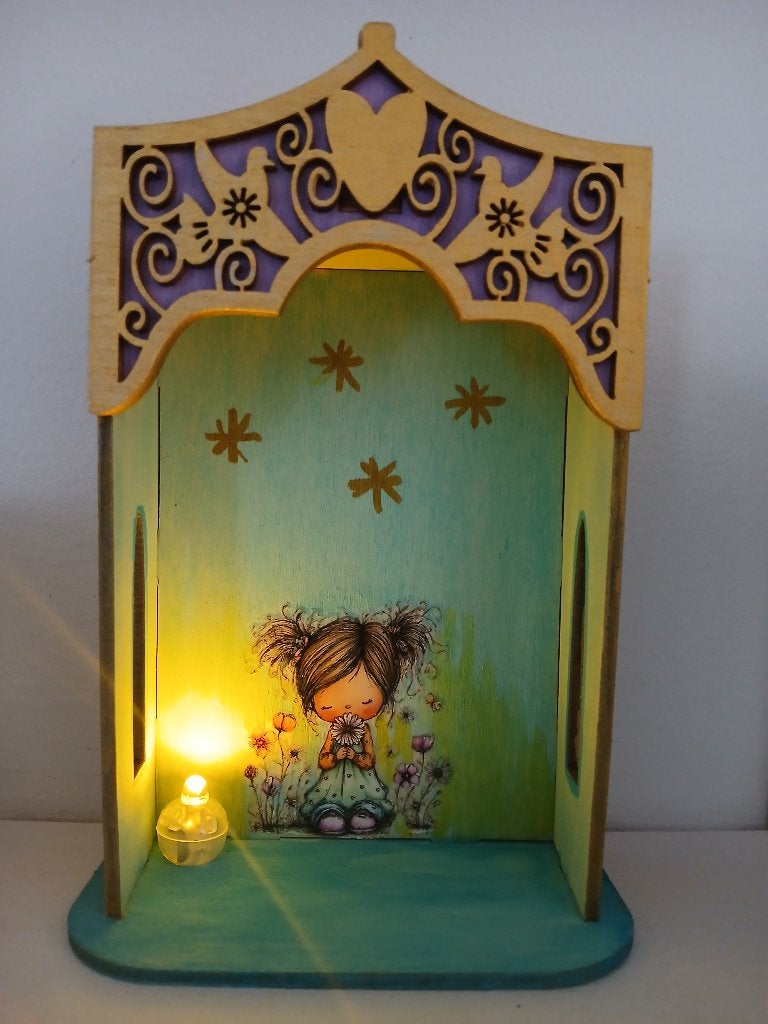 huis altaar, Hout, Meerkleurig, Verzenden, Overige stijlen