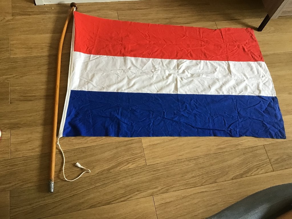 Bootvlag met vlaggenstok sloep, Ophalen of Verzenden, Gebruikt
