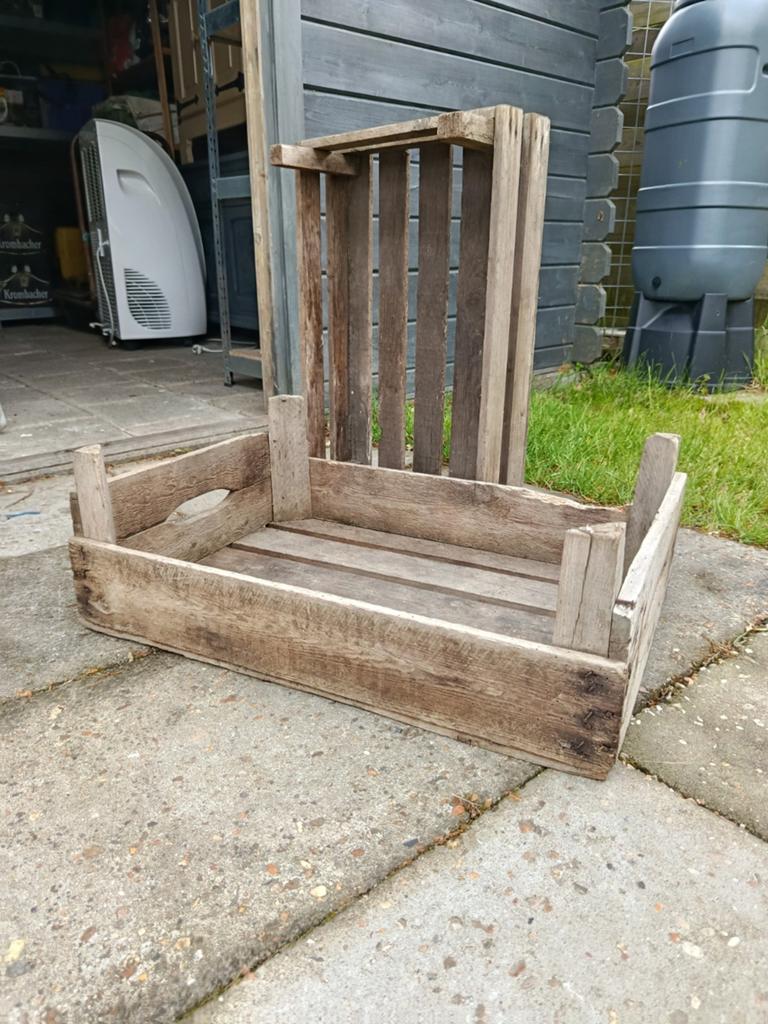2 houten kratjes aardappelkisten, Minder dan 50 cm, Gebruikt, 50 tot 100 cm, Ophalen of Verzenden