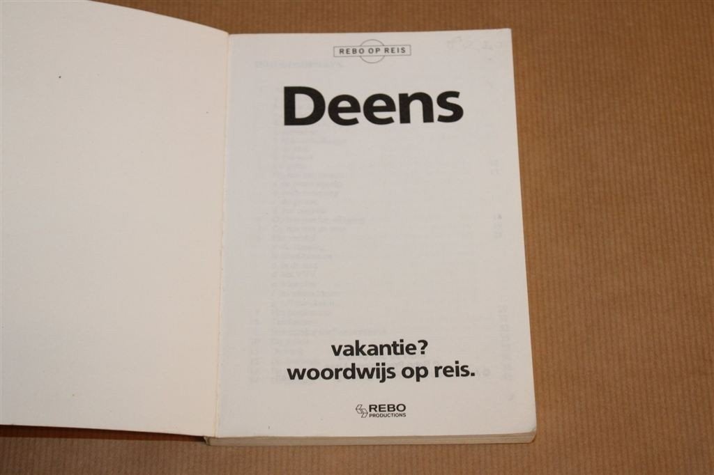 Deens Taalgids voor Vakantie — Rebo op Reis, Europa, Ophalen of Verzenden, Reisgids of -boek, Gelezen