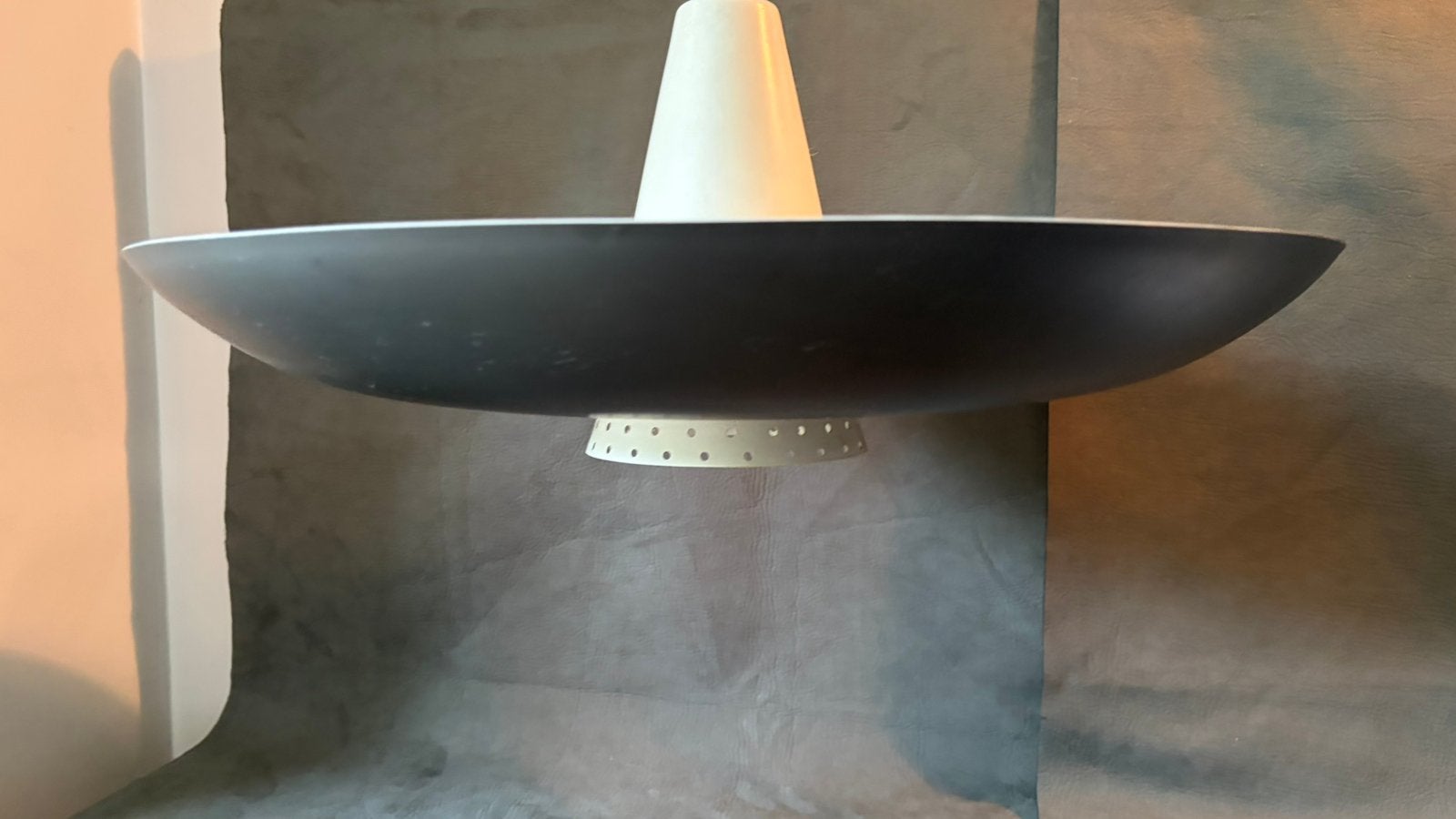 1950s hanging lamp by Hoogervorst for Anvia Almelo, Ophalen of Verzenden, Zo goed als nieuw