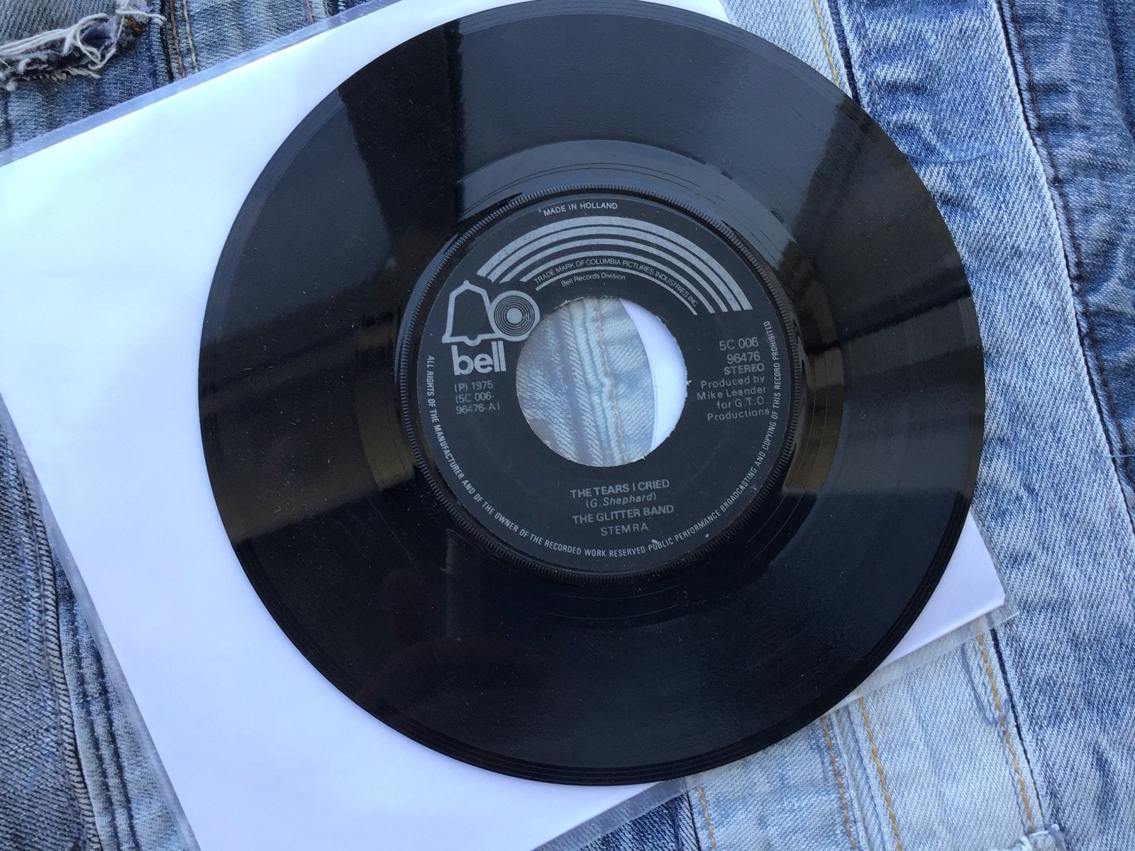 The Glitter Band - The Tears I Cried (7 inch vinyl single), Gebruikt, 7 inch, Ophalen of Verzenden, Pop