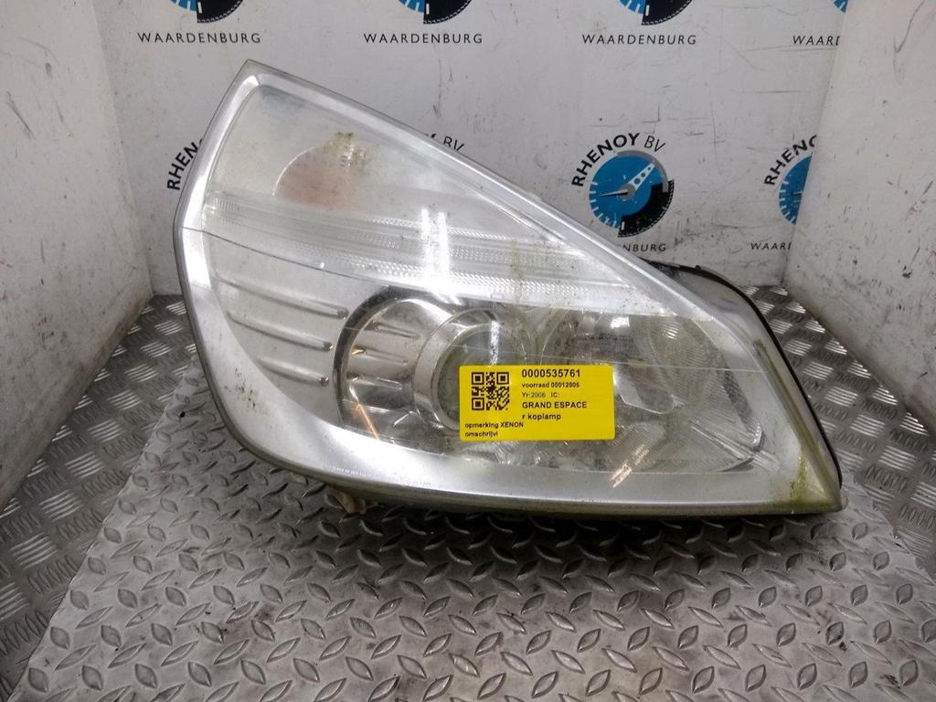 RENAULT ESPACE 3.0 dci v6 initiale KOPLAMP R 2006, Ophalen of Verzenden, Gebruikt, Stiba lid