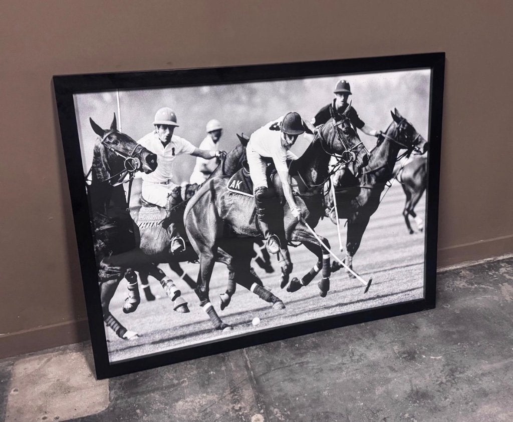 Luxe Grote Wanddecoratie Polo Paarden, Ophalen