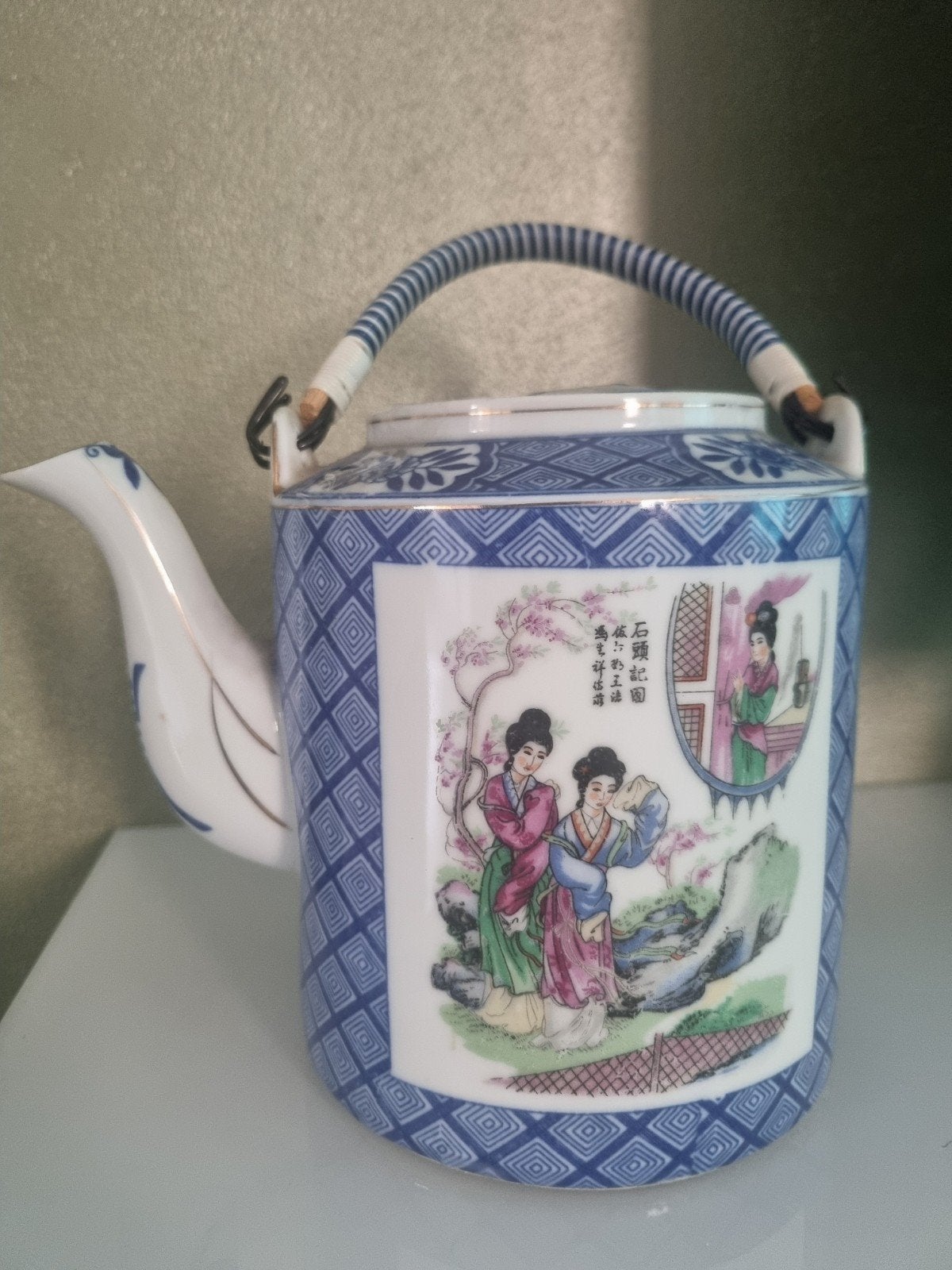 Vintage Chinese/Japanse porseleinen theepot, Ophalen of Verzenden