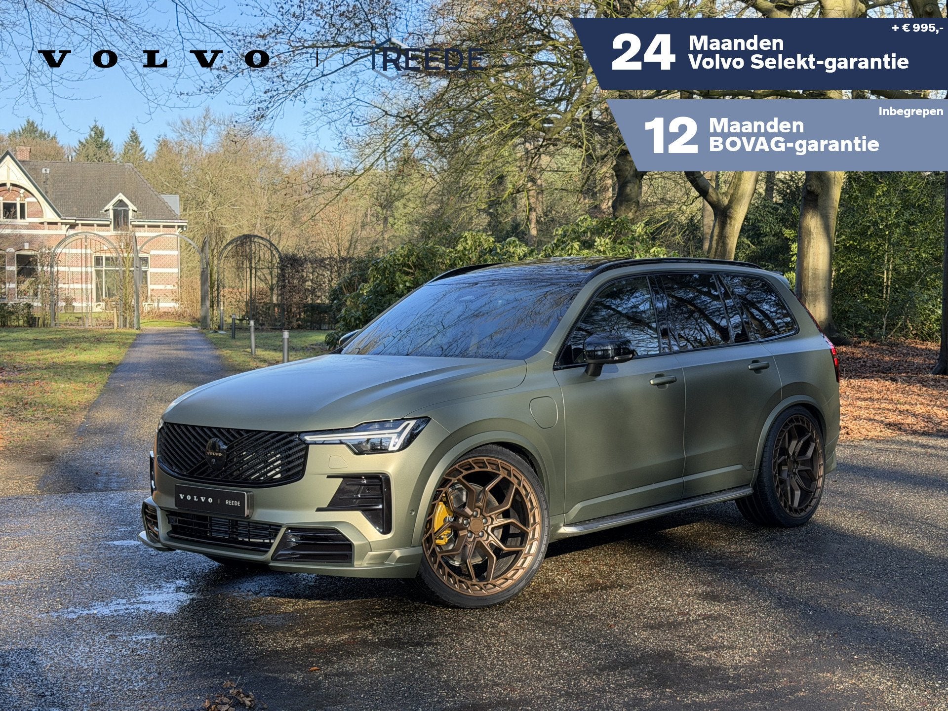 Volvo XC90 2.0 T8 Plug-in hybrid AWD Ultra Black Edition Spe, Auto's, Gebruikt, 4 cilinders, 7 stoelen, Zwart