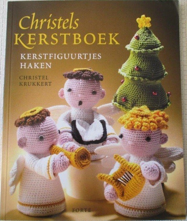 Haakboek,Haken,Christels Kerstboek,Kerstfiguurtjes haken, Hobby en Vrije tijd, Verzenden, Zo goed als nieuw, Breien of Haken, Patroon of Boek