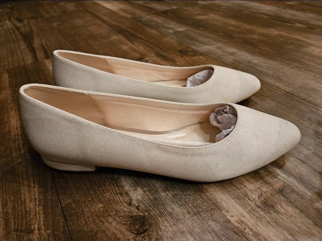 Rainbow Club - Lauri - bruidsschoenen - maat 38.5, Ophalen, Wit, Schoenen, Zo goed als nieuw