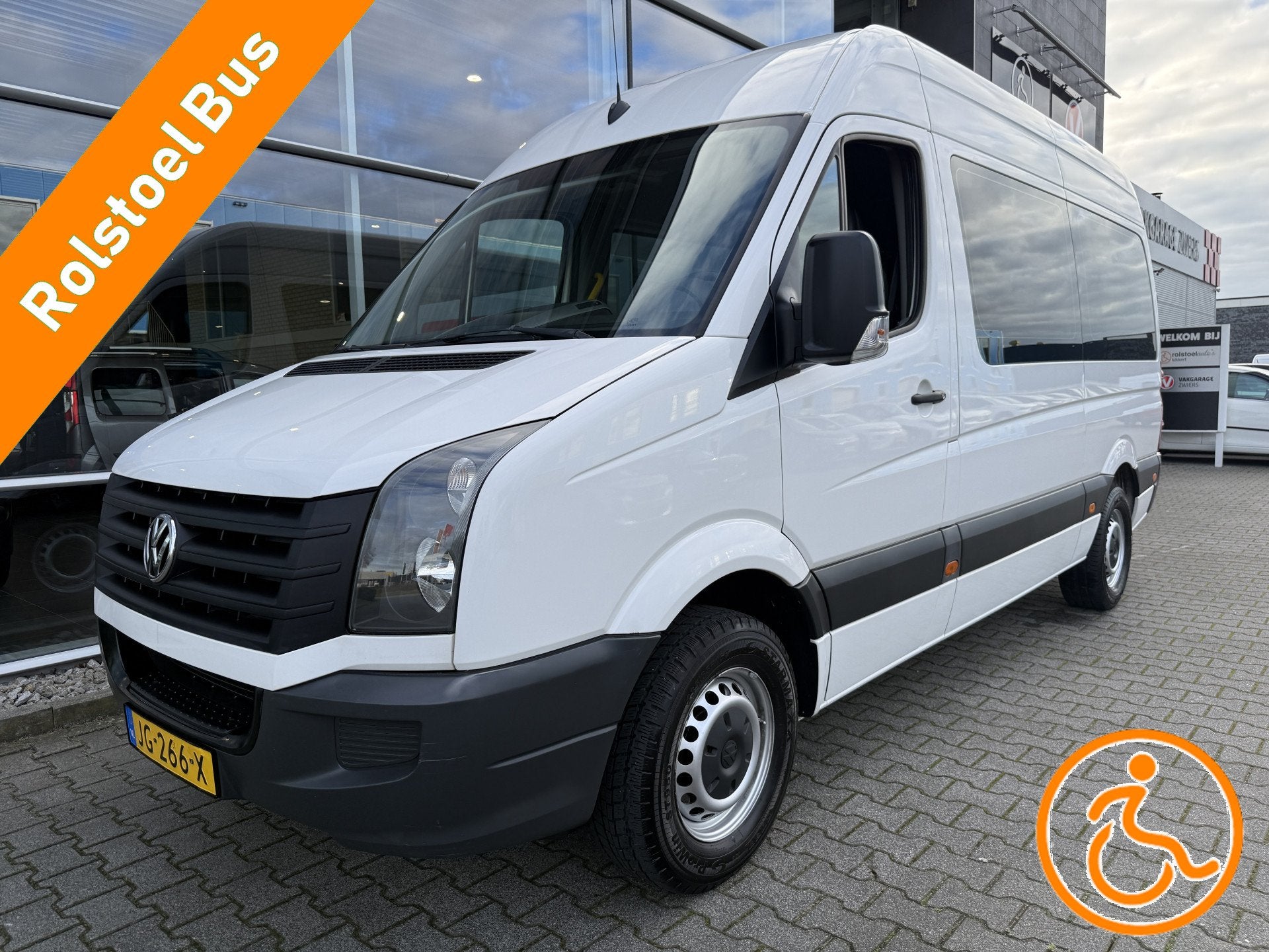 Volkswagen Crafter L2H2 Rolstoelbus / Personenbus 35 2.0 TDI, Auto's, 13 km/l, Gebruikt, 116 pk, Wit
