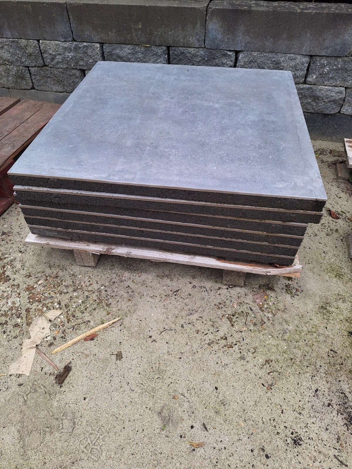 GeoCeramica 80x80x4 Ambiente Antracite 6 stuks, Ophalen, Keramiek, Nieuw, Minder dan 5 m²