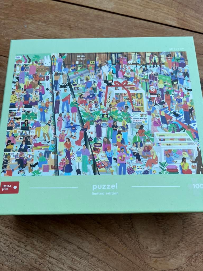 Hema puzzel 1000 stukjes, Hobby en Vrije tijd, Denksport en Puzzels, Ophalen, 500 t/m 1500 stukjes, Nieuw