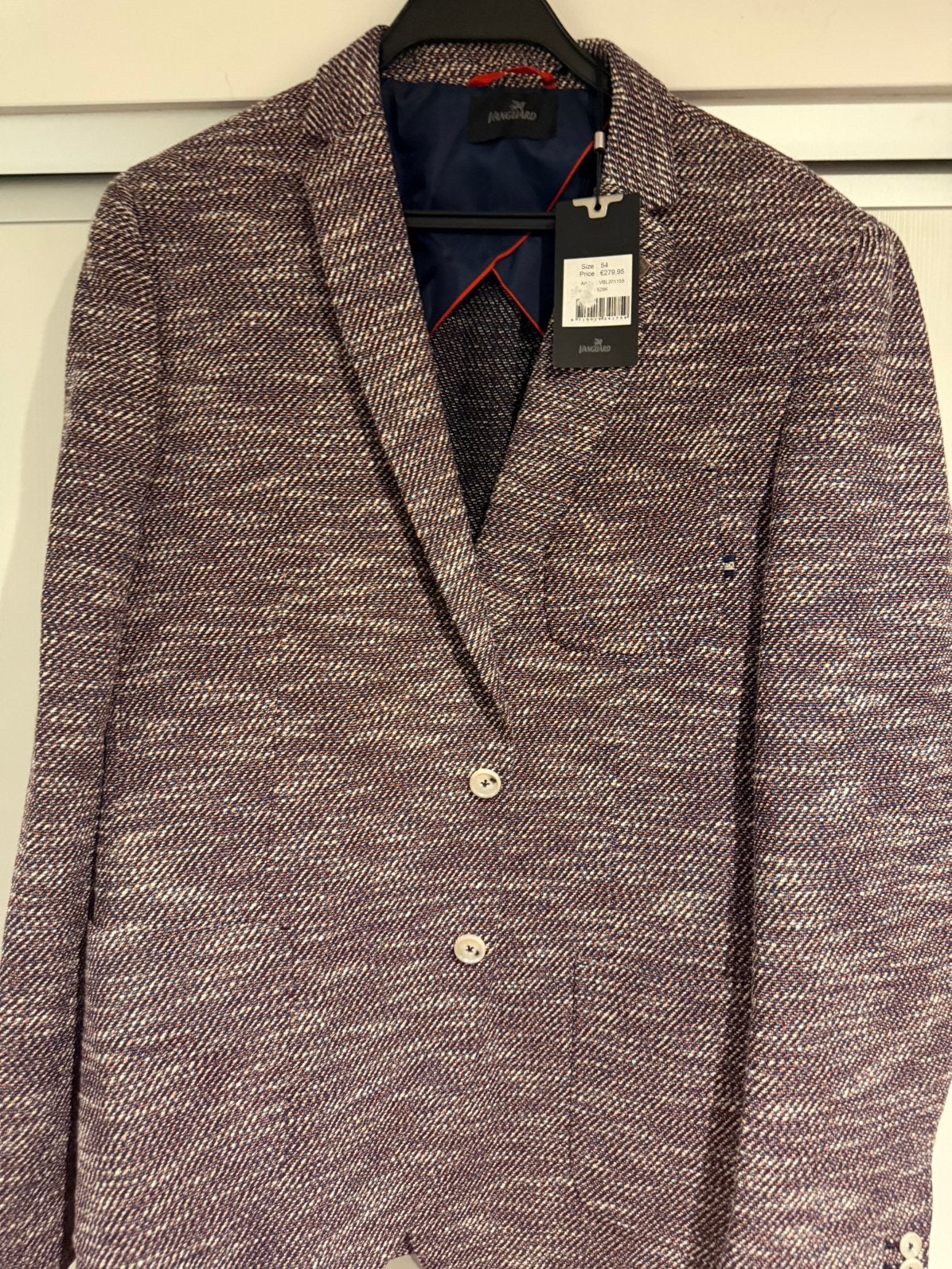 Heren blazer colbert nieuw Vanguard maat 54, Kleding | Heren, Ophalen of Verzenden, Zo goed als nieuw, Maat 52/54 (L), Blauw