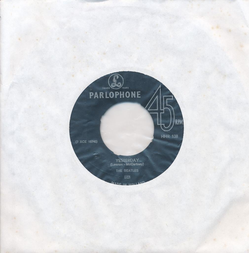 2555 Beatles - Yesterday (1965), Cd's en Dvd's, Vinyl Singles, Gebruikt, 7 inch, Single, Ophalen of Verzenden