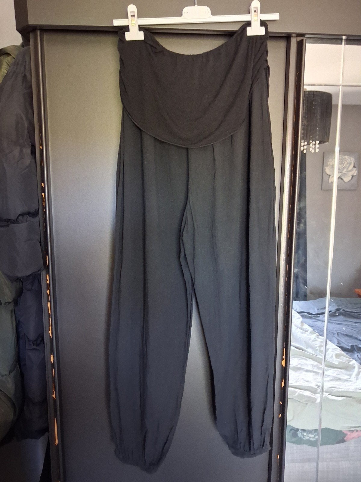 zwarte zomerbroek Universele maat, Kleding | Dames, Ophalen of Verzenden, Maat 38/40 (M), Zwart, Lang