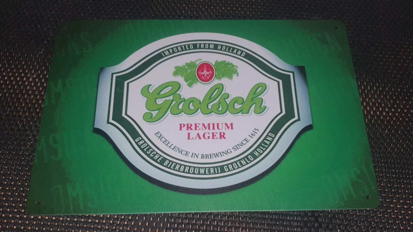grolsch pakket 2x wandbord 2x schort, Ophalen of Verzenden, Nieuw, Reclamebord, Plaat of Schild, Grolsch