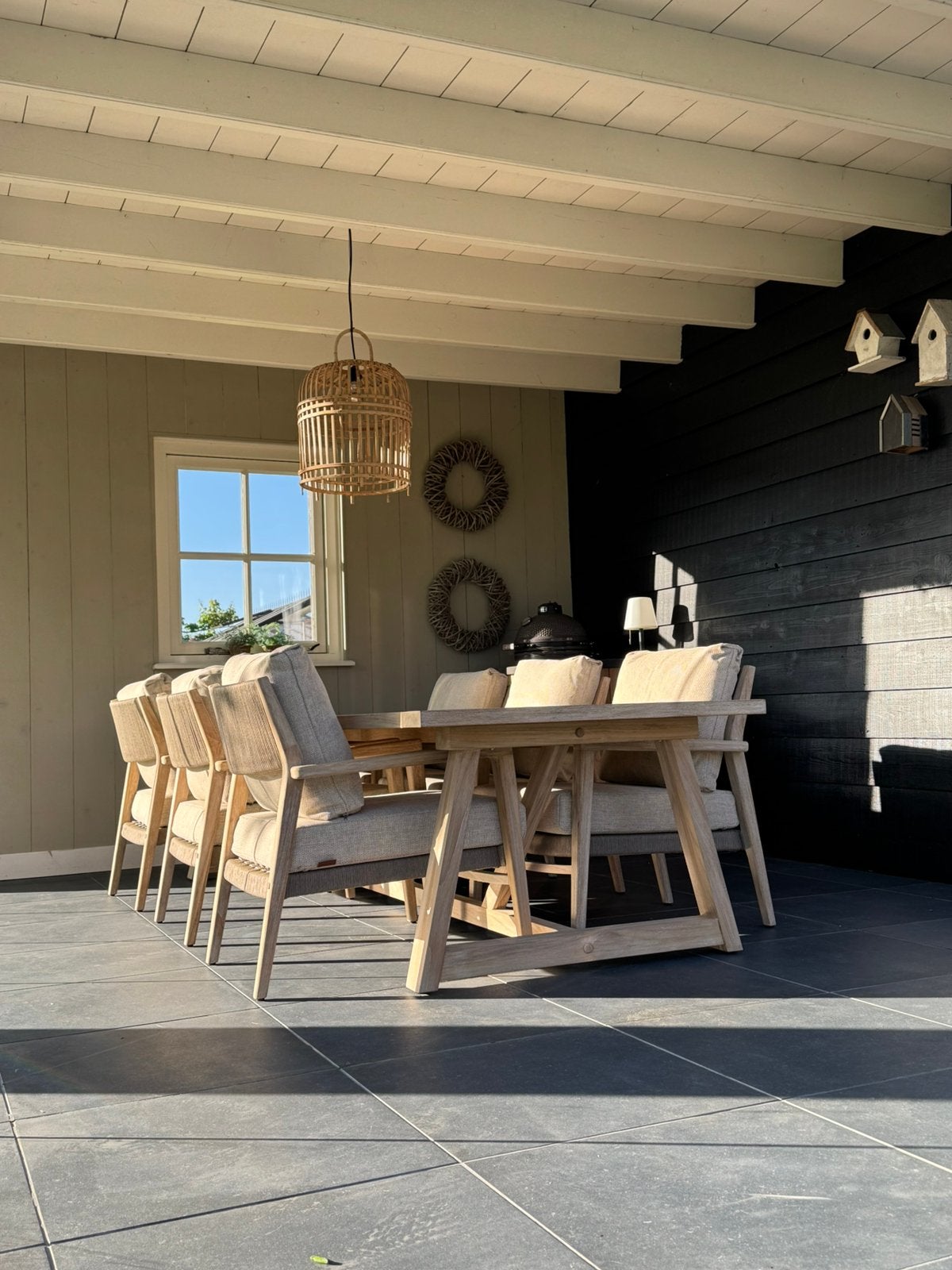 Julia low Dining 4 seasons outdoor 4SO Tuinset Eetset, Tuin en Terras, Ophalen of Verzenden, Nieuw, Teakhout