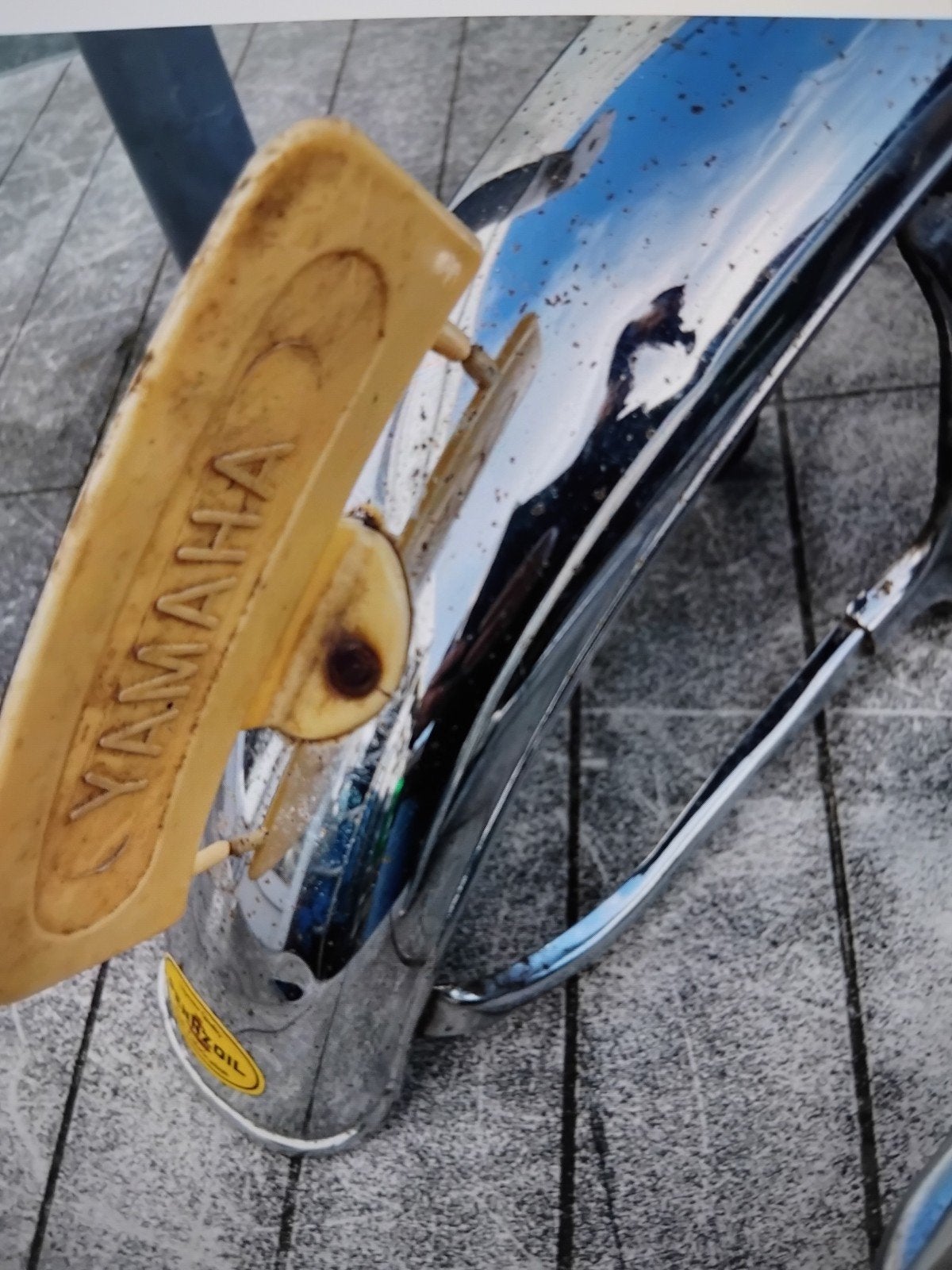 spatbord voor yamaha 2 x, Fietsen en Brommers, Ophalen of Verzenden
