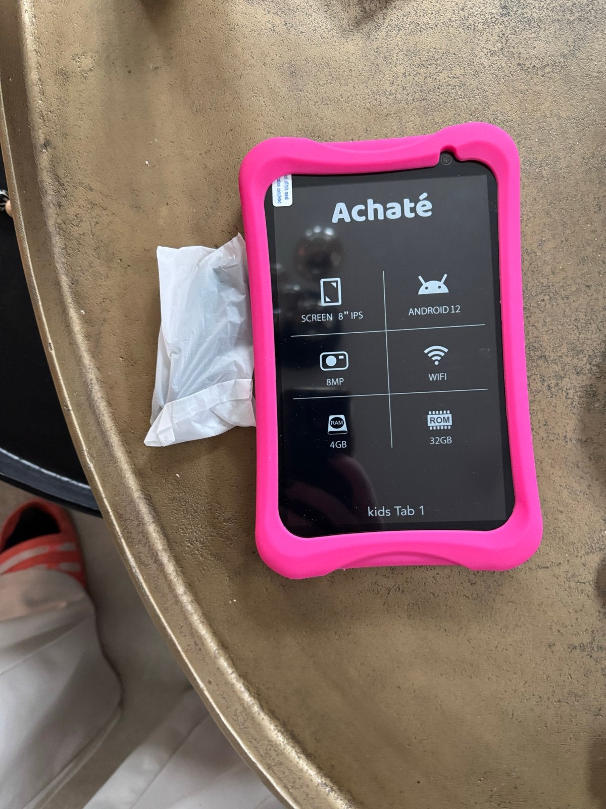 Achaté Kids Tab 1 - 8 inch Android 12 Tablet, 32 GB, 8 inch, Ophalen of Verzenden, Zo goed als nieuw