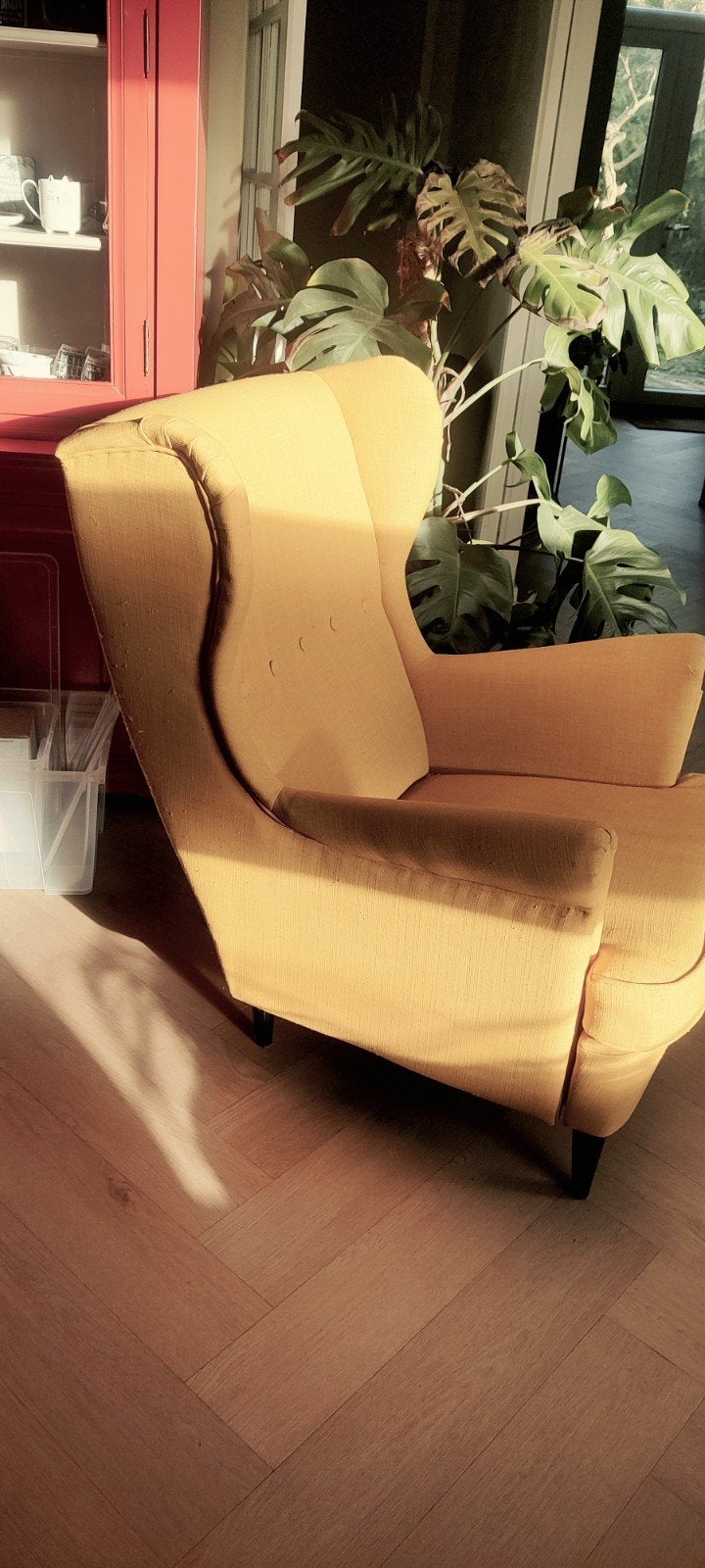 Strandmon fauteuil te koop, Ophalen, Gebruikt, 75 tot 100 cm, Stof