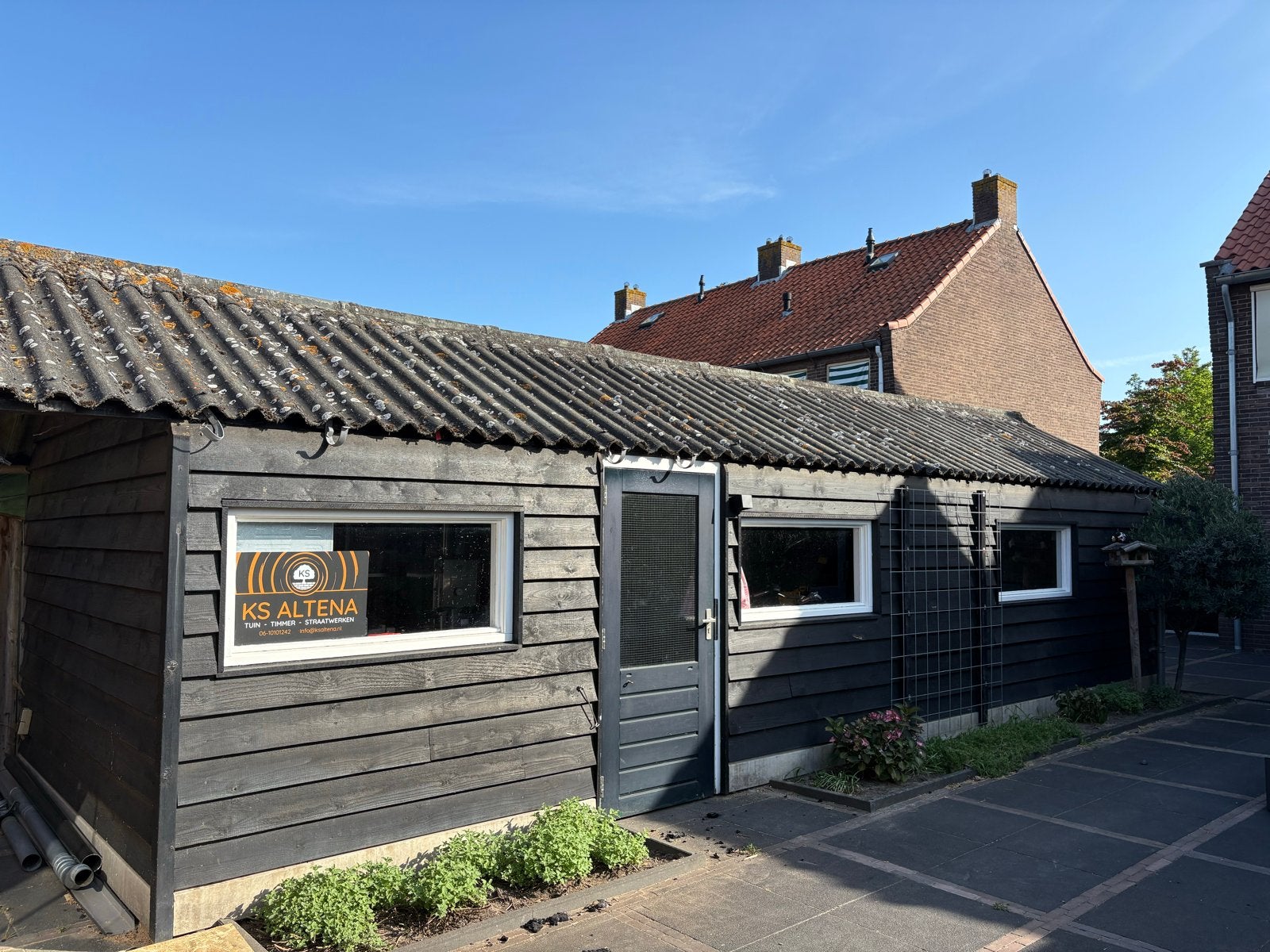 Ruime schuur 9,5m x 3m - Ideaal voor opslag of werkplaats, Tuin en Terras, Ophalen, Gebruikt, Hout, Overige typen
