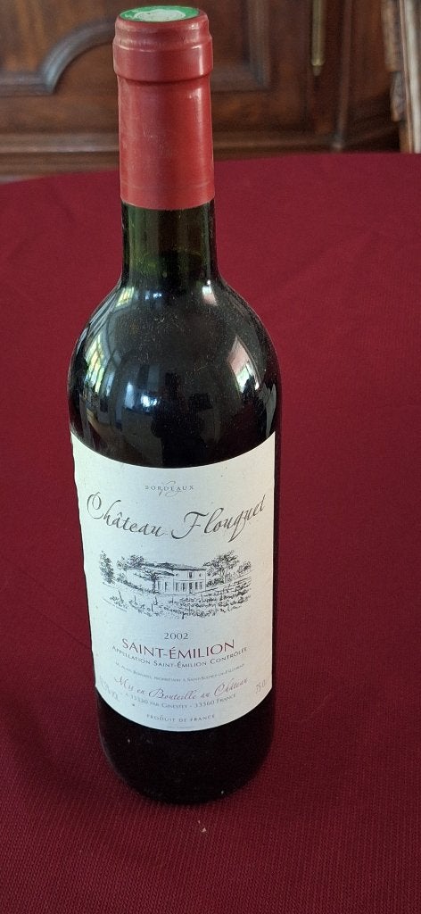 Chateau Flouquet, 2002 Appelation Saint-Émilion controlée 6, Frankrijk, Ophalen of Verzenden, Zo goed als nieuw, Rode wijn
