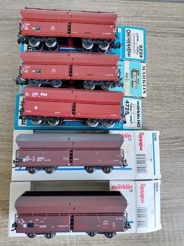 Märklin H0 zelflossers - 4626 4705 4623 DB NMBS CFL, Wisselstroom, Wagon, Ophalen of Verzenden, NS