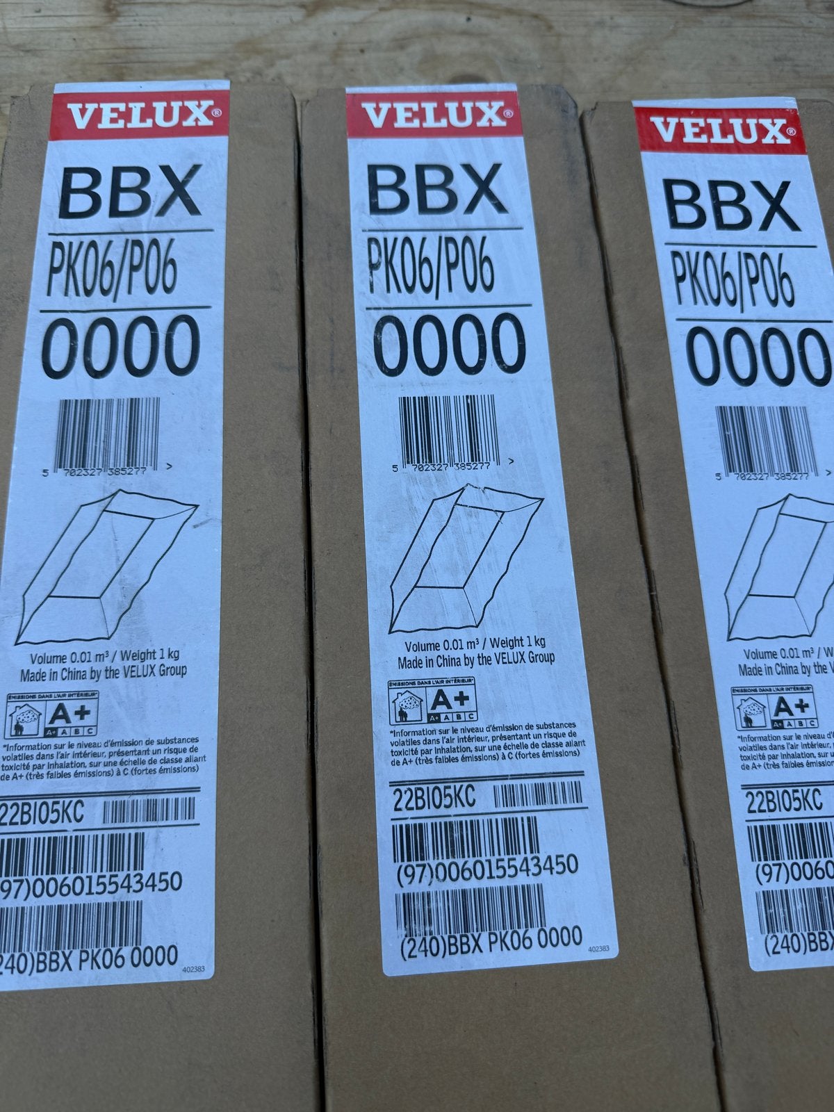 Velux BBX PK06/P06 0000 Dakraam Montagekaders, Ophalen, 80 tot 120 cm, 120 tot 160 cm, Nieuw