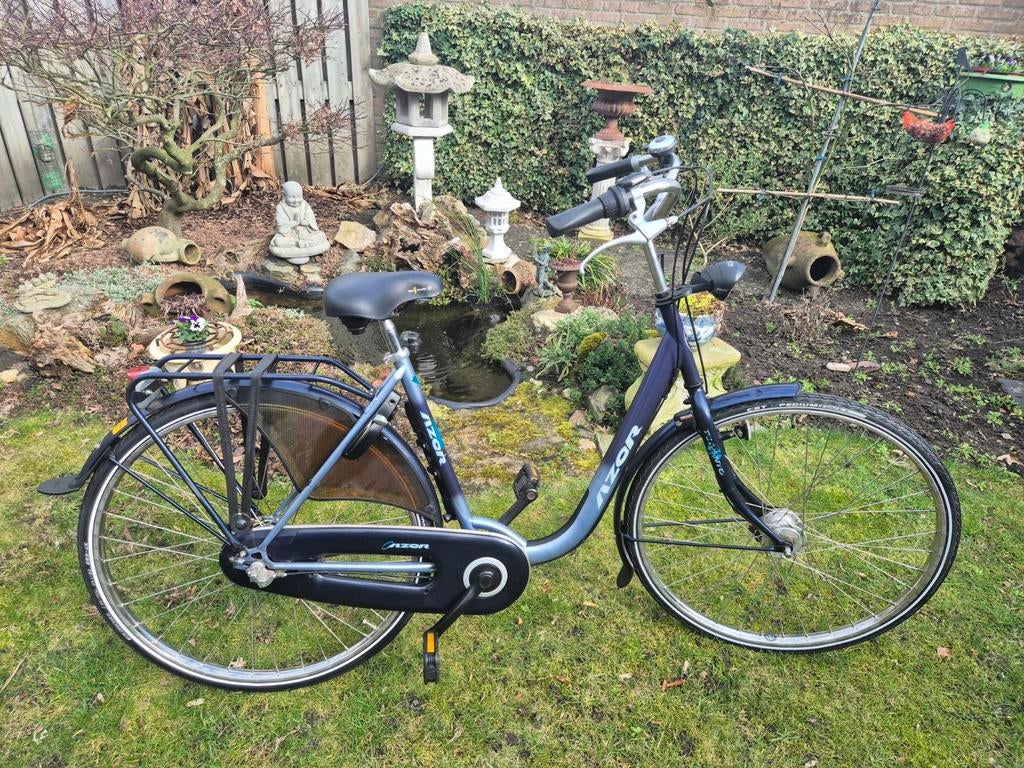 Nette Azor damesfiets met lage instap, framemaat 52, Versnellingen, Zo goed als nieuw, 50 tot 53 cm, Ophalen