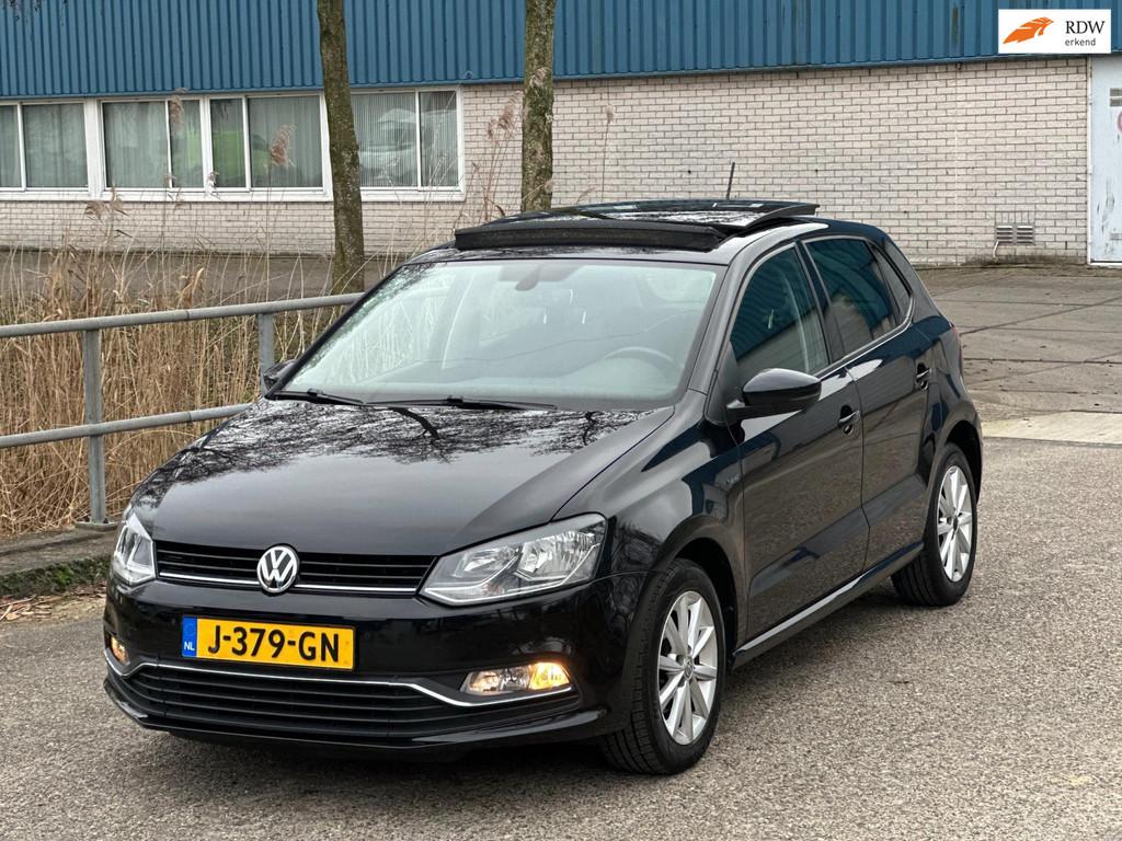 Volkswagen Polo 1.2 TSI Highline!2015!PDC!Panoramadak!LM.vel, Euro 6, 4 cilinders, Zwart, Bedrijf