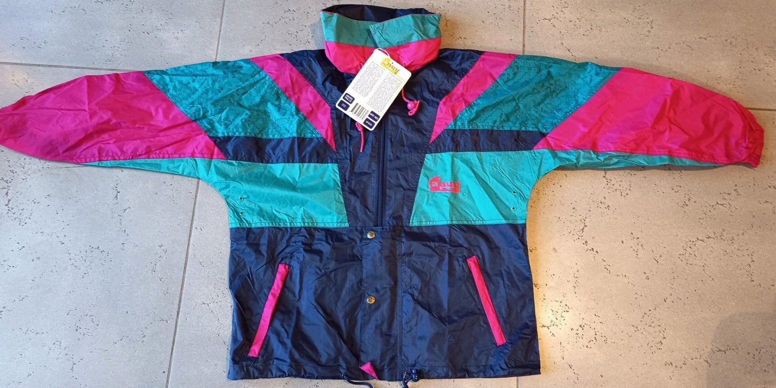 Vintage Anuy Regenjas Jaren 90 Deadstock Maat 152, Ophalen of Verzenden, Nieuw, Anuy, Jongen of Meisje