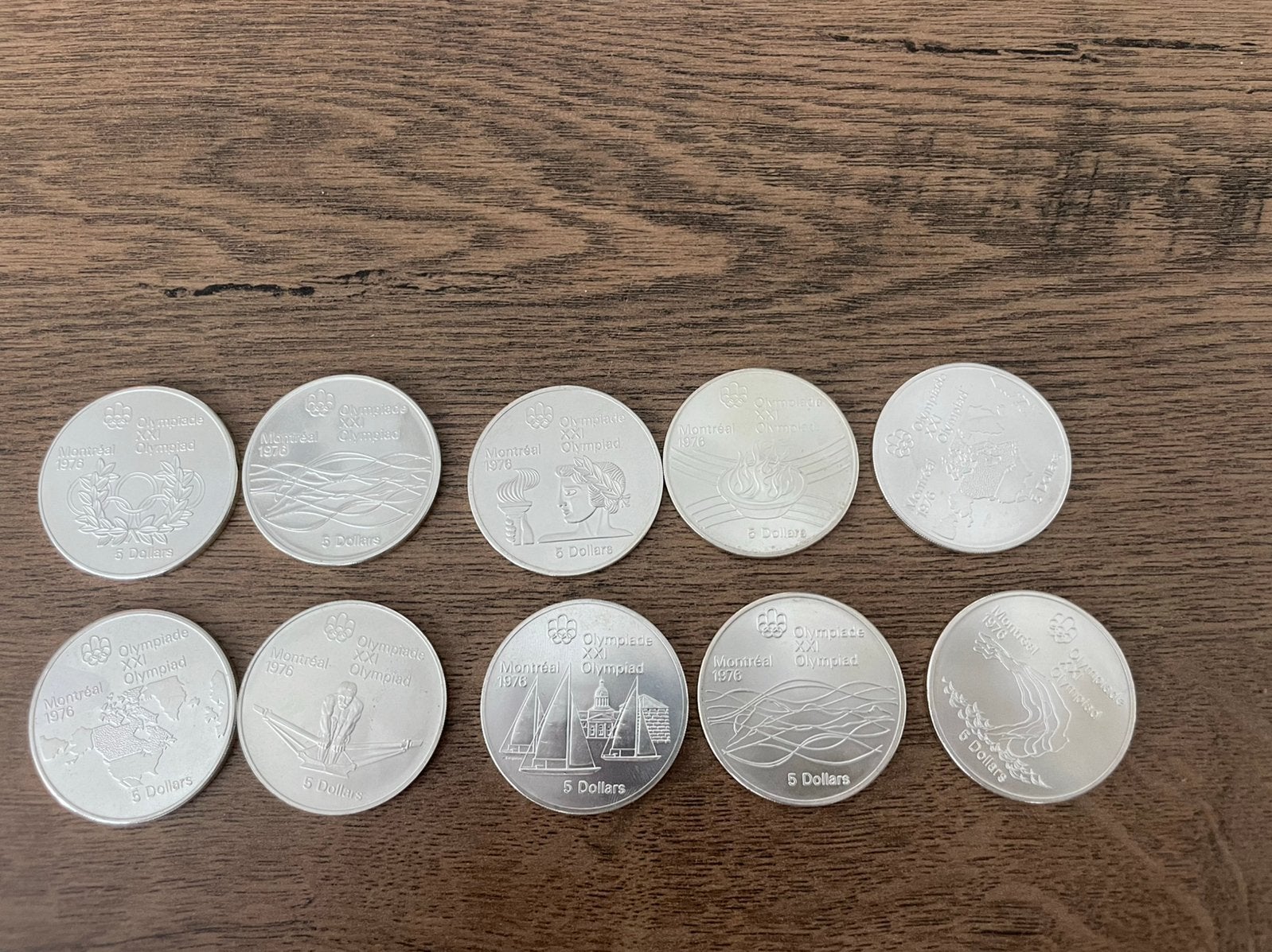 Canada 5 dollar montreal olympische spelen - sterling zilver, Postzegels en Munten, Edelmetalen en Baren, Ophalen of Verzenden