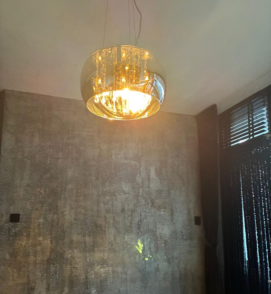 Straluma Pearl Hanglamp 2x, Ophalen, Gebruikt, Glas, Minder dan 50 cm