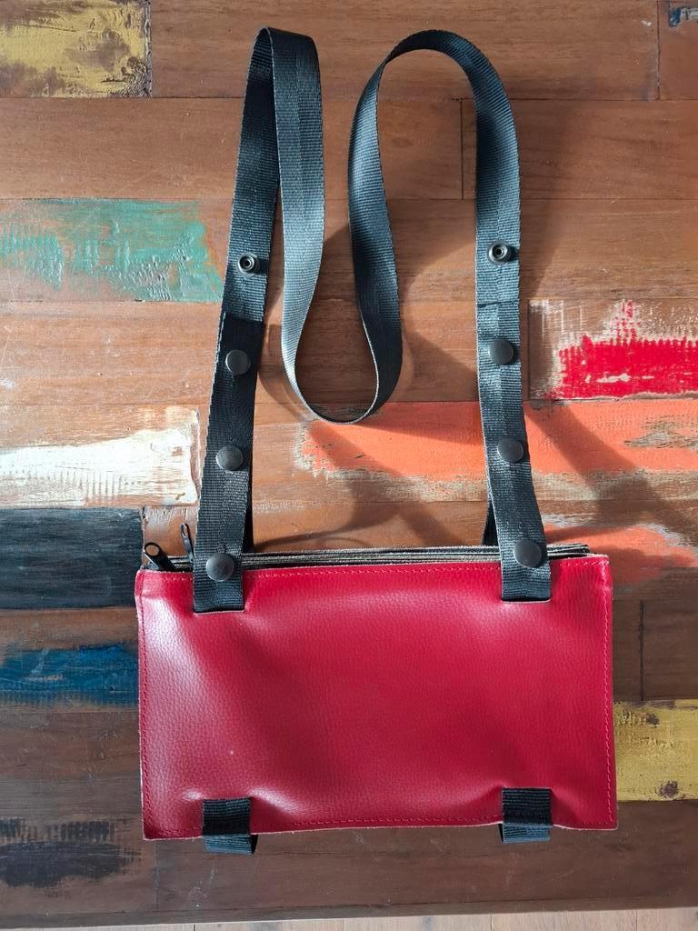 Maria Hees Design Tas Rood, Ophalen of Verzenden, Zo goed als nieuw, Rood, Schoudertasje