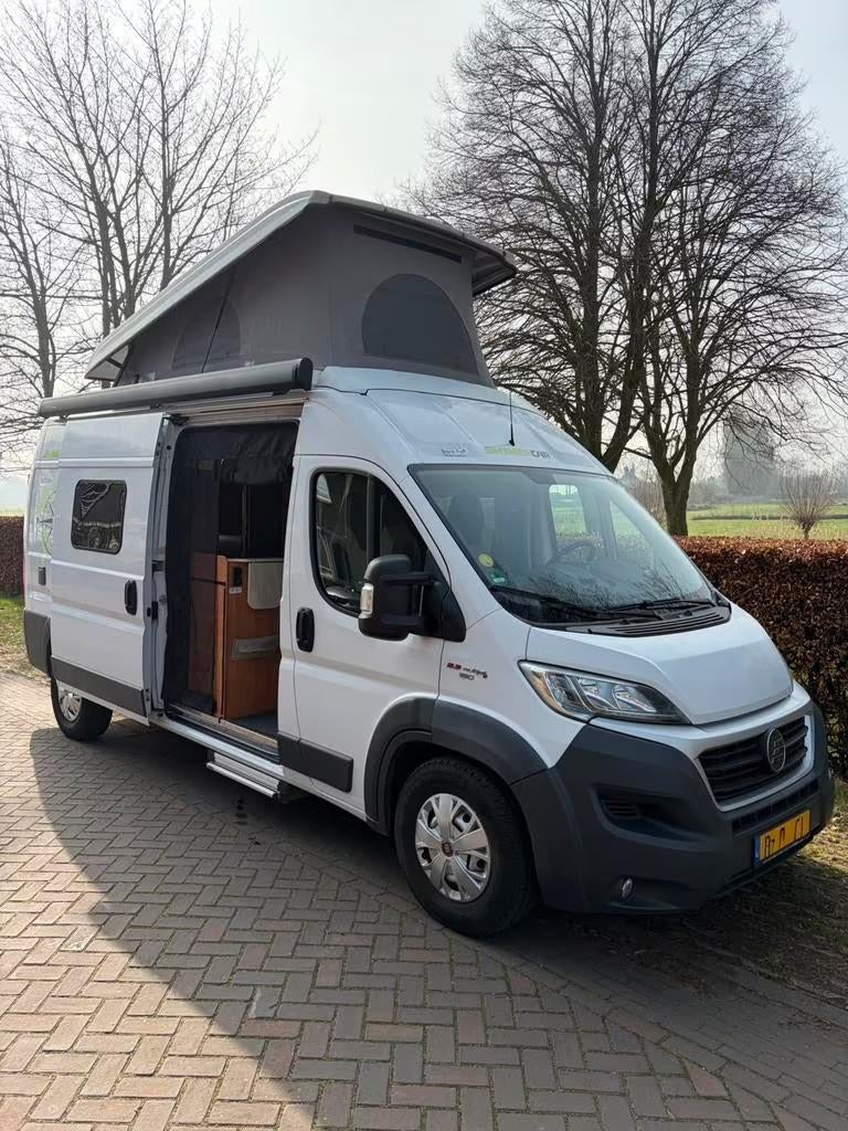 Hymer Grand Canyon CL buscamper met hefdak, Caravans en Kamperen, Buscamper of Camperbus, Ringverwarming, Fiat, 7 tot 12 maanden geleden