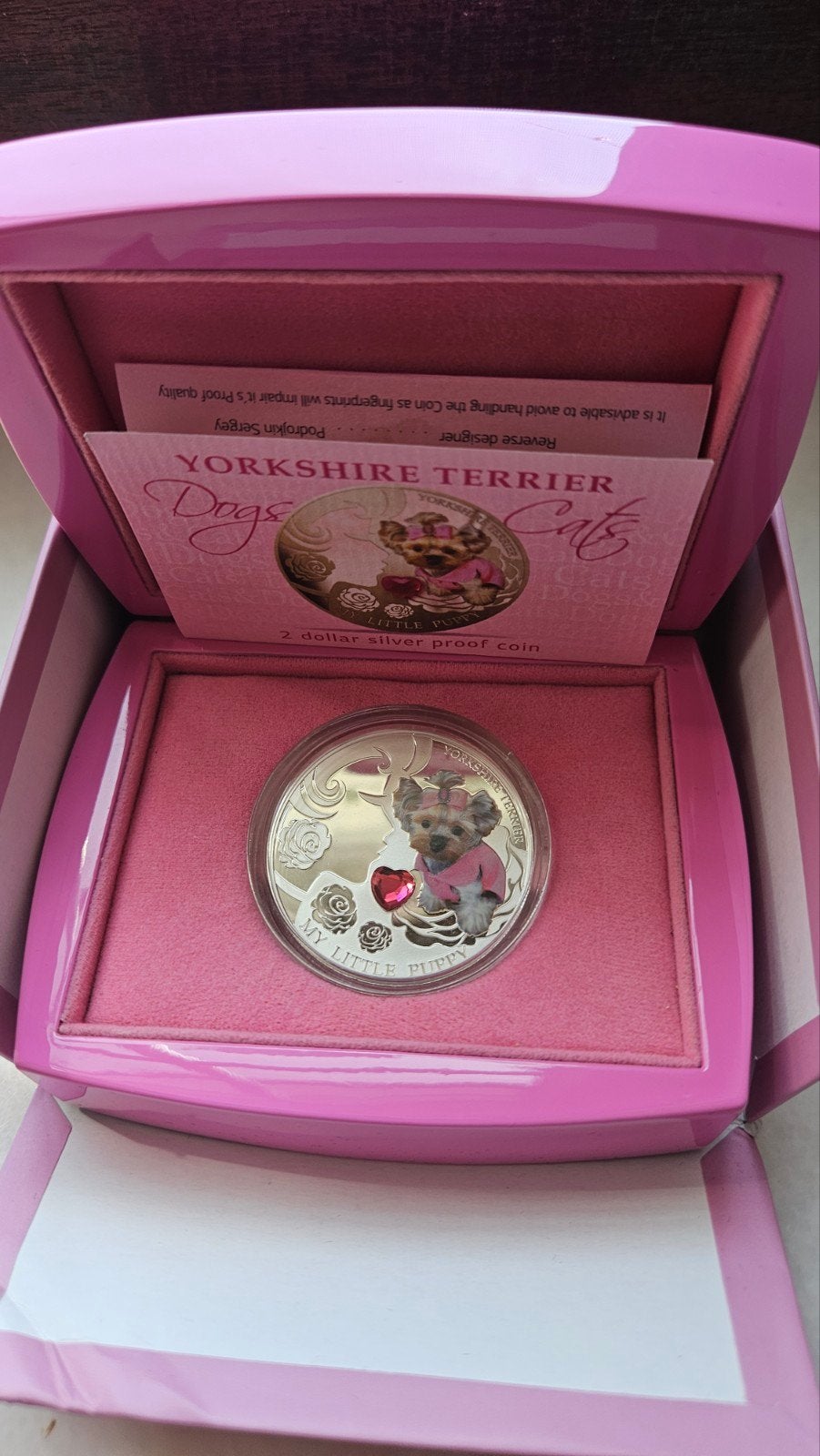 1 oz 999 zilver yorkshire tarrier, Ophalen of Verzenden, Zilver