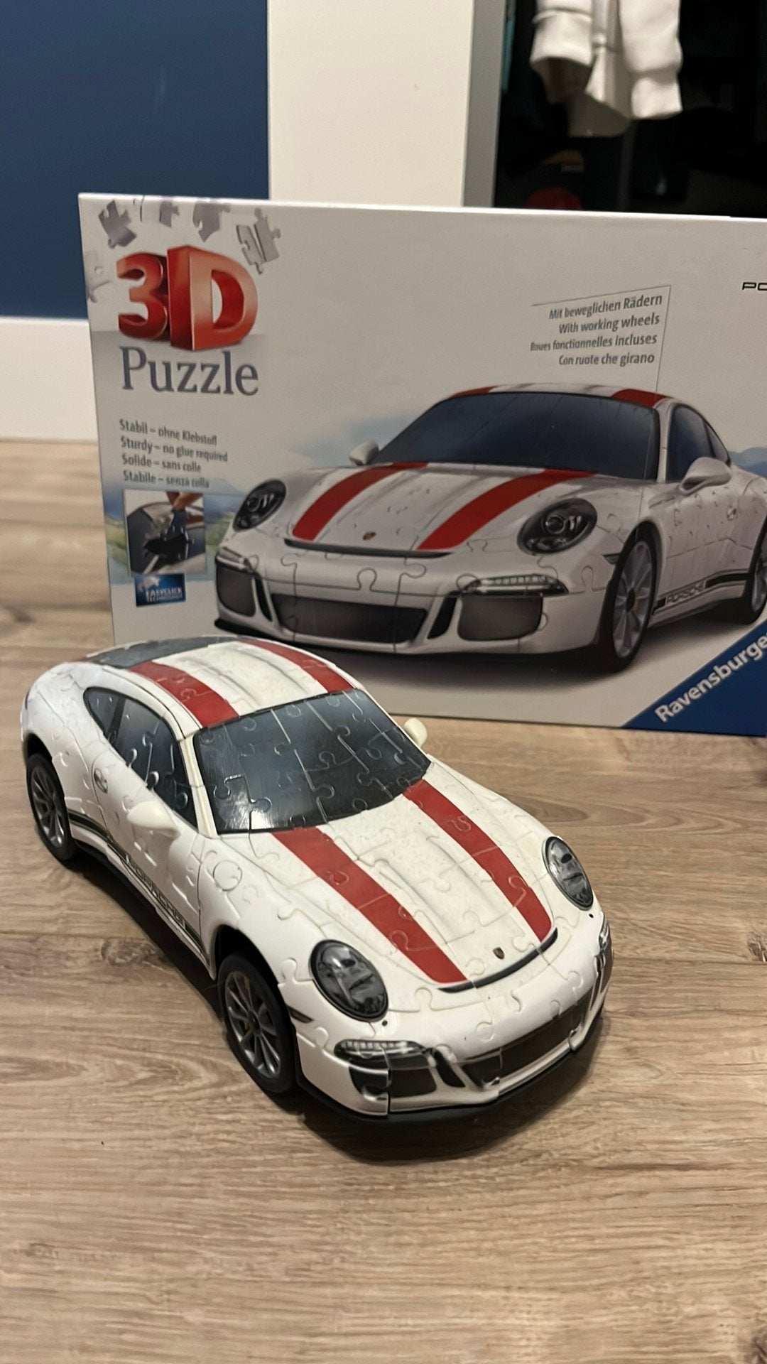 Porche 911 R 3D puzzel, Ophalen, Minder dan 500 stukjes, Zo goed als nieuw, Rubik's of 3D-puzzel