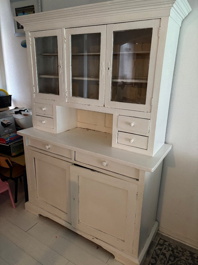 Kast wit, Ophalen, Gebruikt, 25 tot 50 cm, Antieke